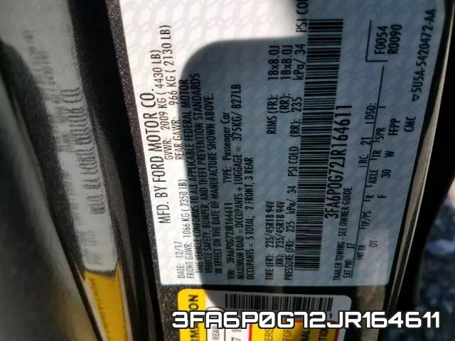 3FA6P0G72JR164611 фото 2