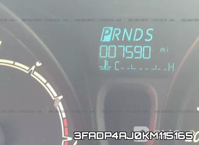 3FADP4AJ0KM115165 фото 8