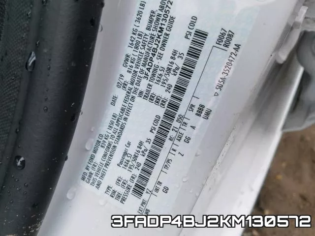 3FADP4BJ2KM130572 фото 2