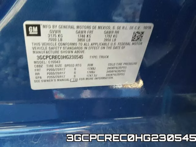3GCPCREC0HG230545 фото 2