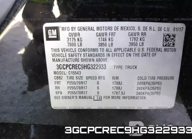 3GCPCREC9HG322933 фото 10