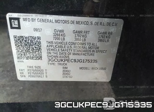 3GCUKPEC9JG175335 фото 10