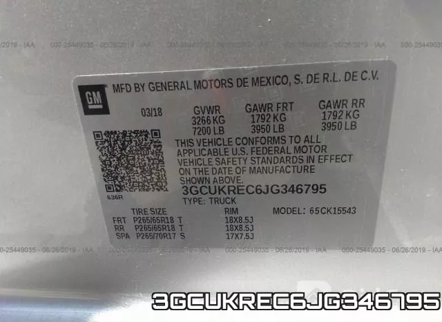3GCUKREC6JG346795 фото 10
