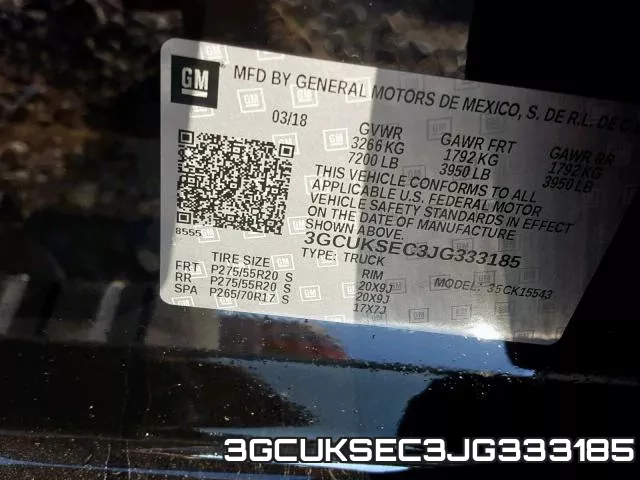 3GCUKSEC3JG333185 фото 2