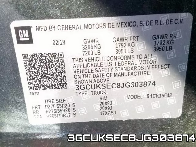 3GCUKSEC8JG303874 фото 2