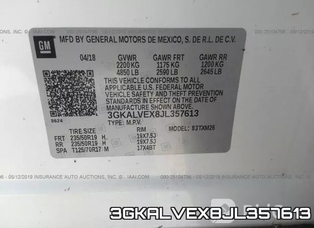 3GKALVEX8JL357613 фото 10