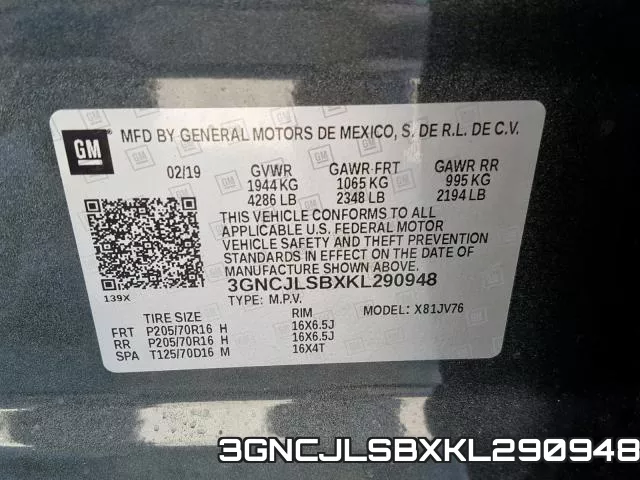 3GNCJLSBXKL290948 фото 2