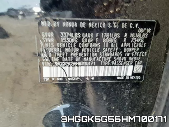3HGGK5G56HM700171 фото 2