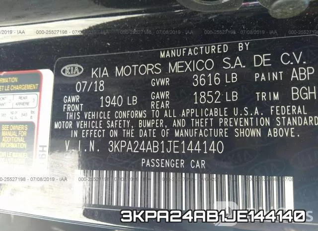 3KPA24AB1JE144140 фото 9