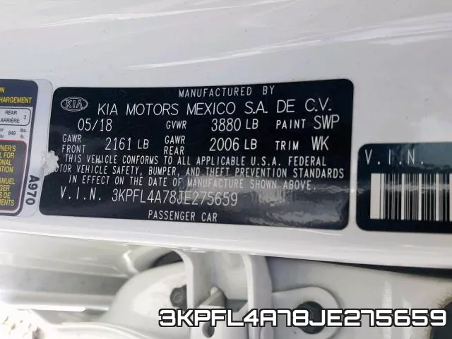3KPFL4A78JE275659 фото 2