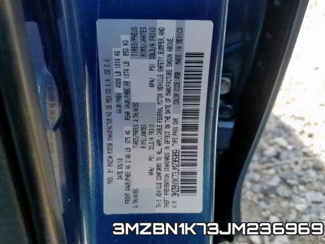 3MZBN1K73JM236969 фото 2