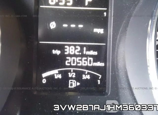 3VW2B7AJ1HM360337 фото 8