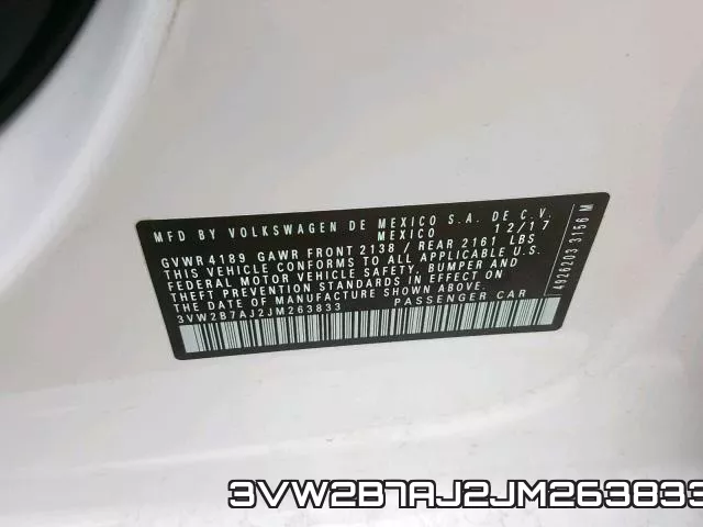 3VW2B7AJ2JM263833 фото 2