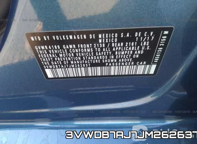 3VWDB7AJ7JM262637 фото 10
