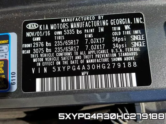 5XYPG4A30HG279188 фото 2