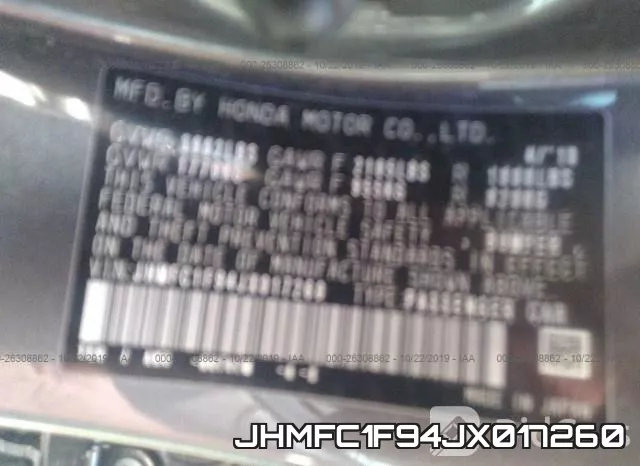 JHMFC1F94JX017260 фото 10