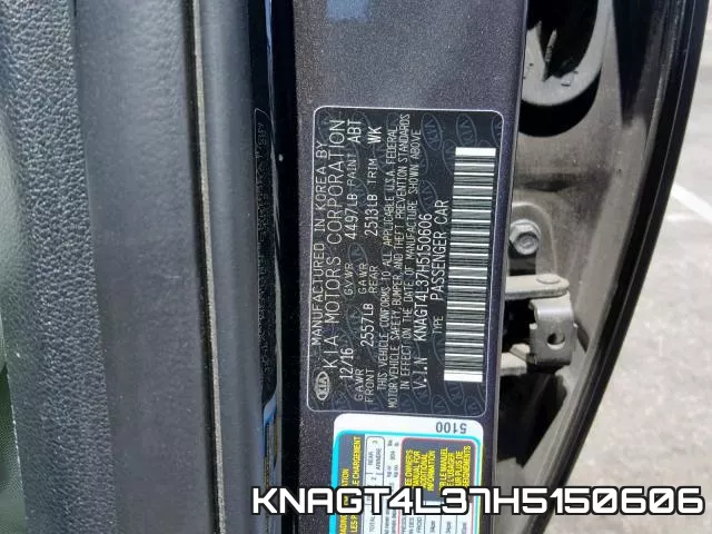 KNAGT4L37H5150606 фото 2