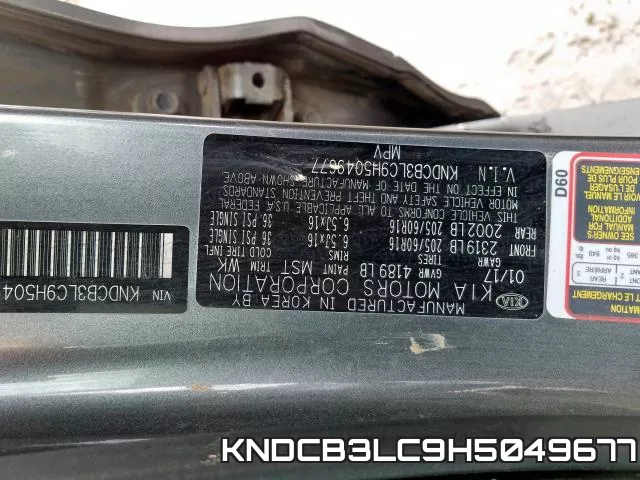 KNDCB3LC9H5049677 фото 2