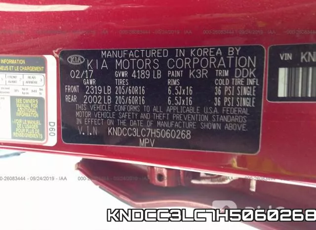 KNDCC3LC7H5060268 фото 9