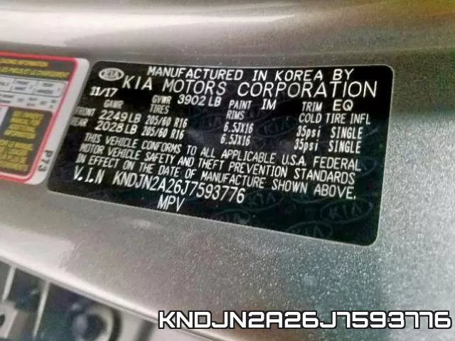 KNDJN2A26J7593776 фото 2