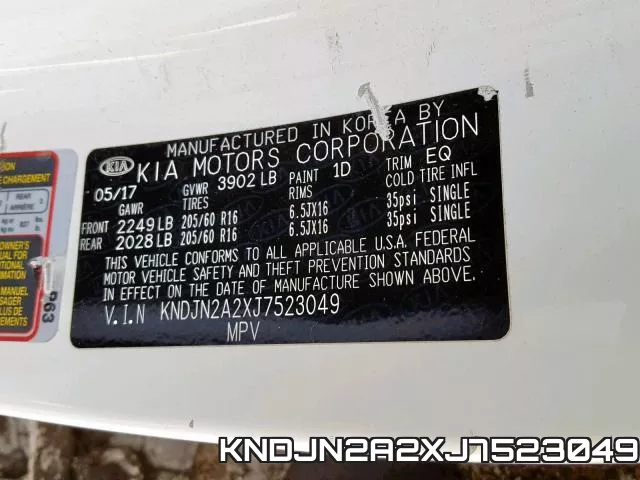 KNDJN2A2XJ7523049 фото 2