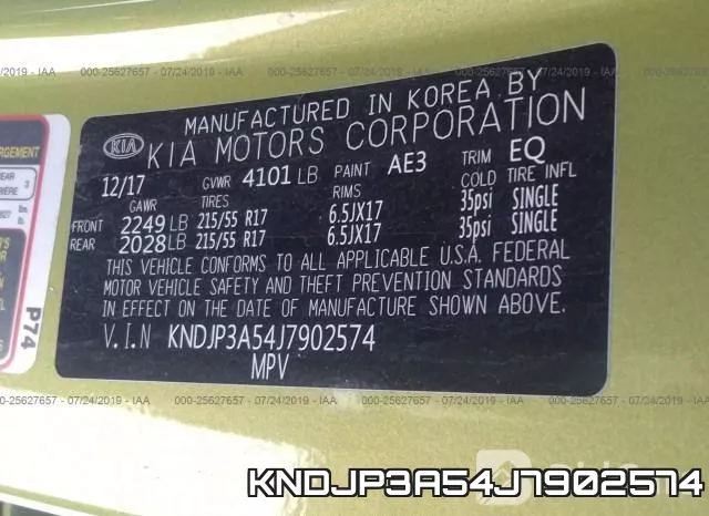 KNDJP3A54J7902574 фото 10