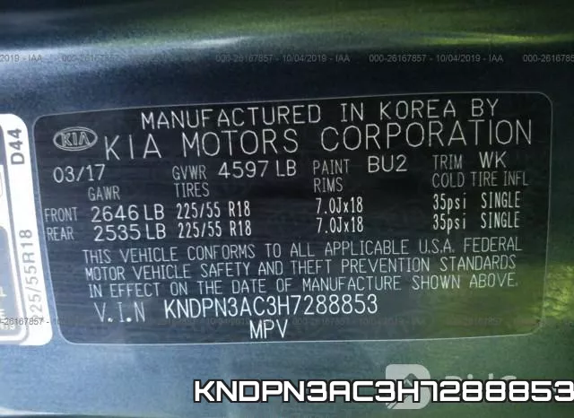 KNDPN3AC3H7288853 фото 10