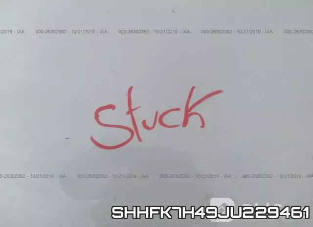 SHHFK7H49JU229461 фото 2