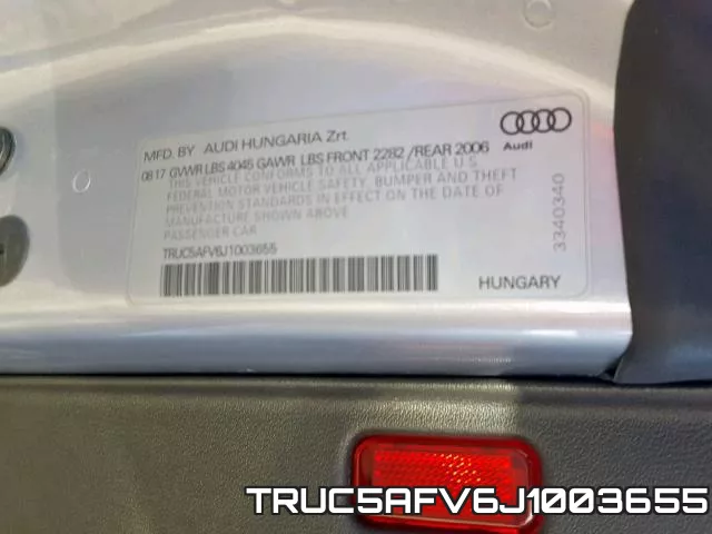 TRUC5AFV6J1003655 фото 2