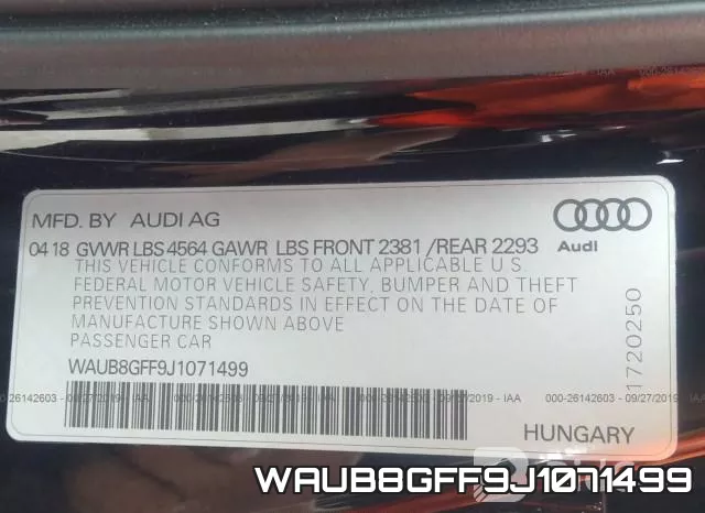 WAUB8GFF9J1071499 фото 10