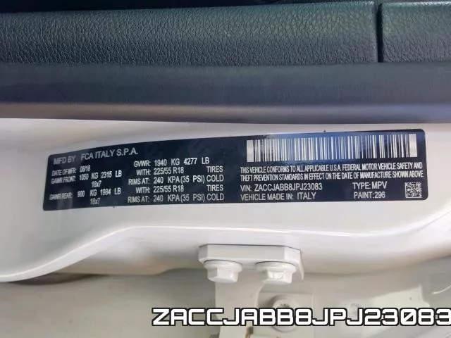 ZACCJABB8JPJ23083 фото 2
