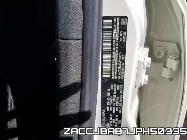 ZACCJBAB7JPH50335 фото 2