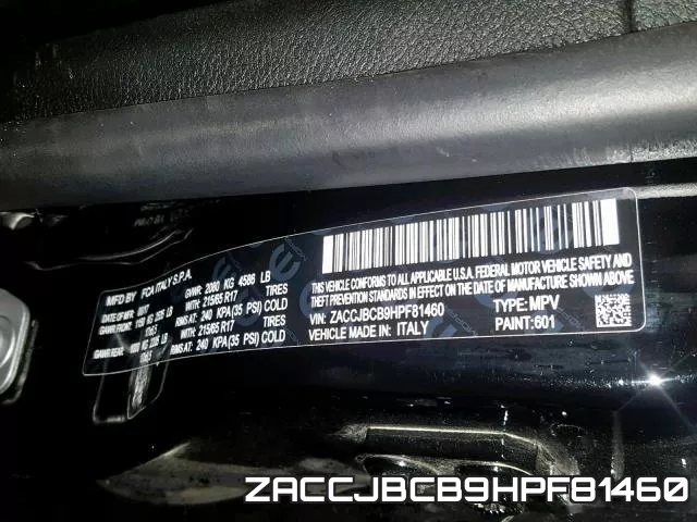 ZACCJBCB9HPF81460 фото 2