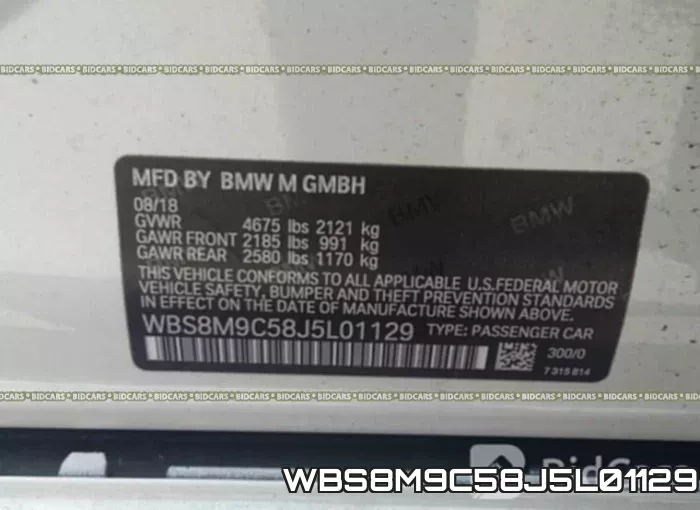 WBS8M9C58J5L01129 фото 10