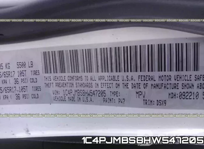 1C4PJMBS8HW547205 фото 10