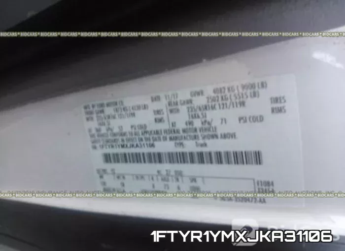 1FTYR1YMXJKA31106 фото 10