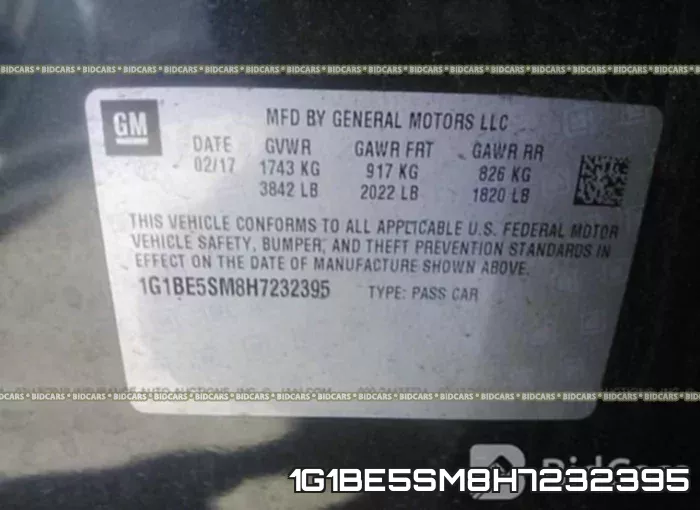 1G1BE5SM8H7232395 фото 10
