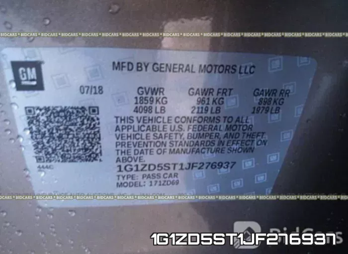 1G1ZD5ST1JF276937 фото 10