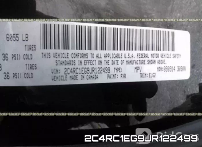 2C4RC1EG9JR122499 фото 10