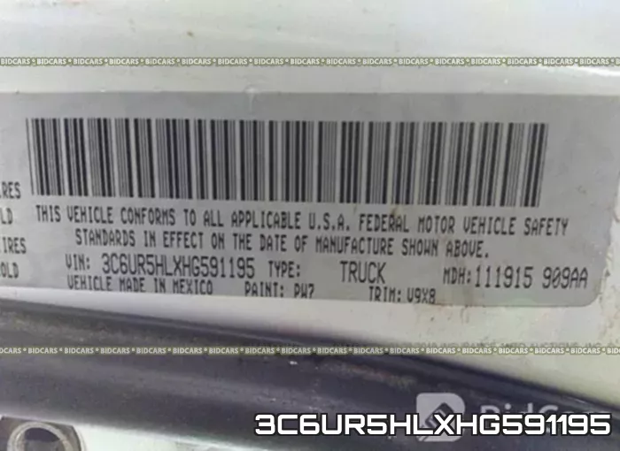 3C6UR5HLXHG591195 фото 9