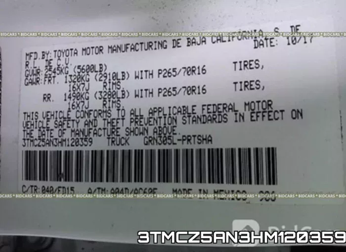 3TMCZ5AN3HM120359 фото 10