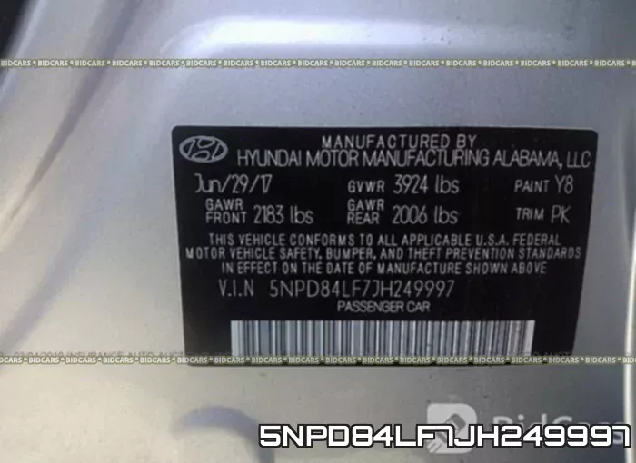 5NPD84LF7JH249997 фото 10