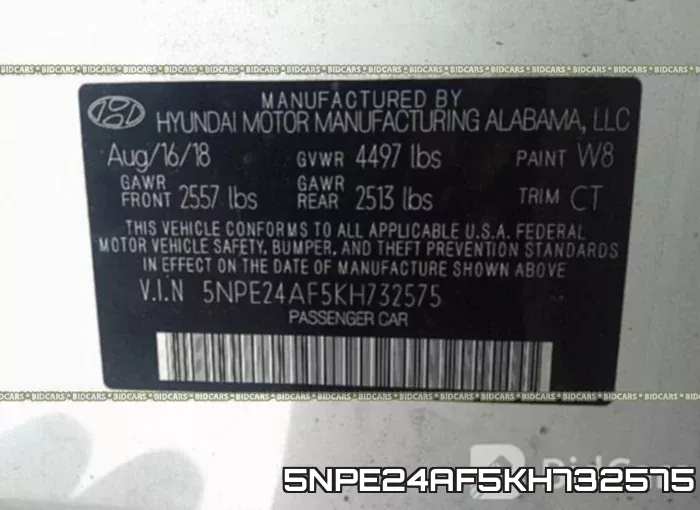 5NPE24AF5KH732575 фото 10