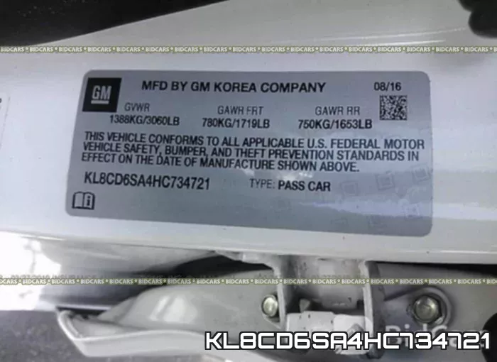 KL8CD6SA4HC734721 фото 10