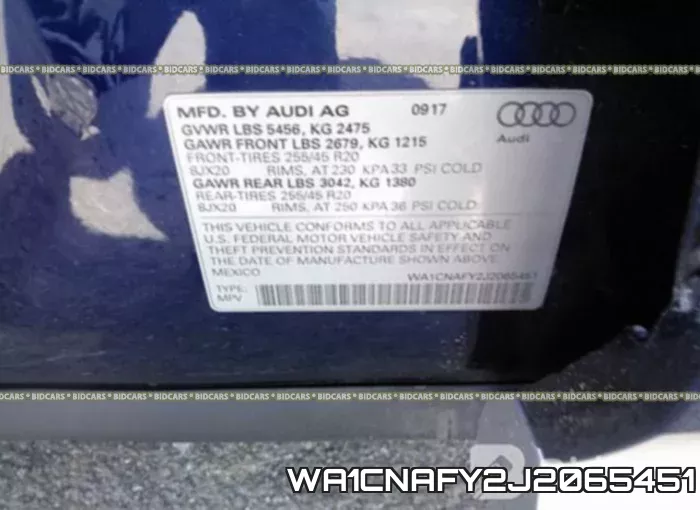 WA1CNAFY2J2065451 фото 10