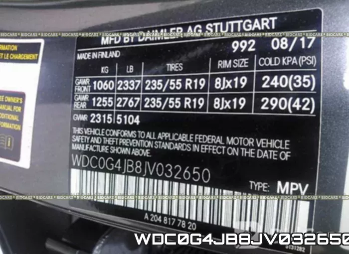 WDC0G4JB8JV032650 фото 10