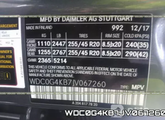WDC0G4KB7JV067260 фото 10