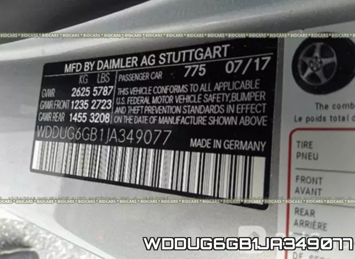 WDDUG6GB1JA349077 фото 10