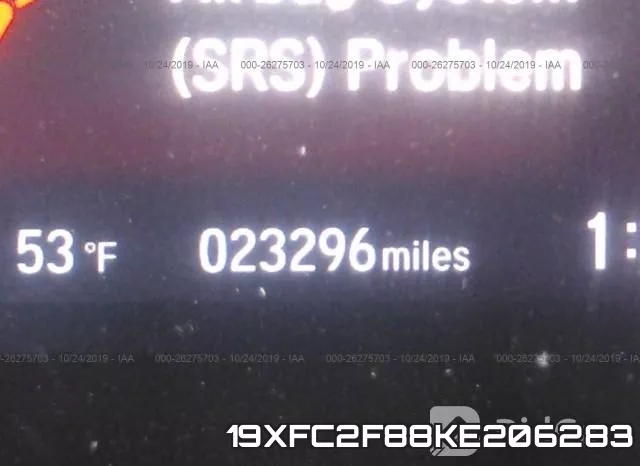19XFC2F88KE206283 фото 8