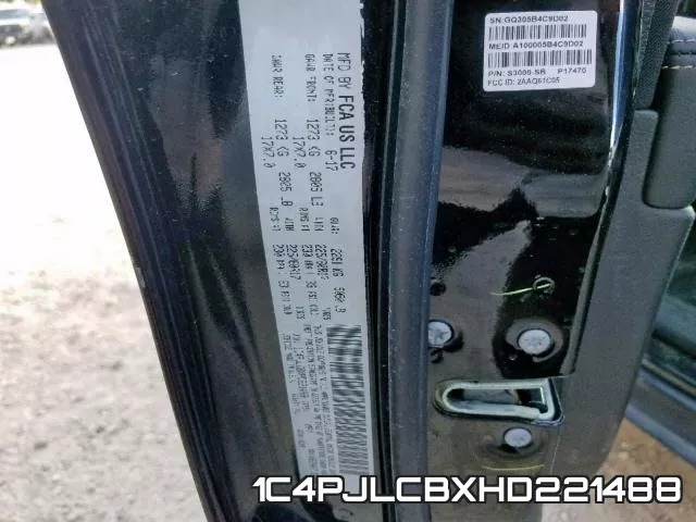 1C4PJLCBXHD221488 фото 2